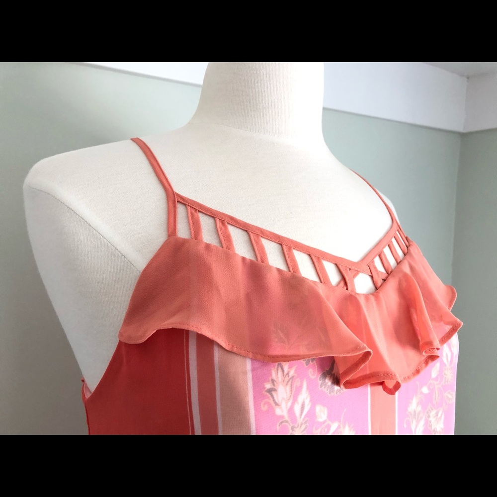 Summery Ruffle Print Dress - Picture 5 of 9